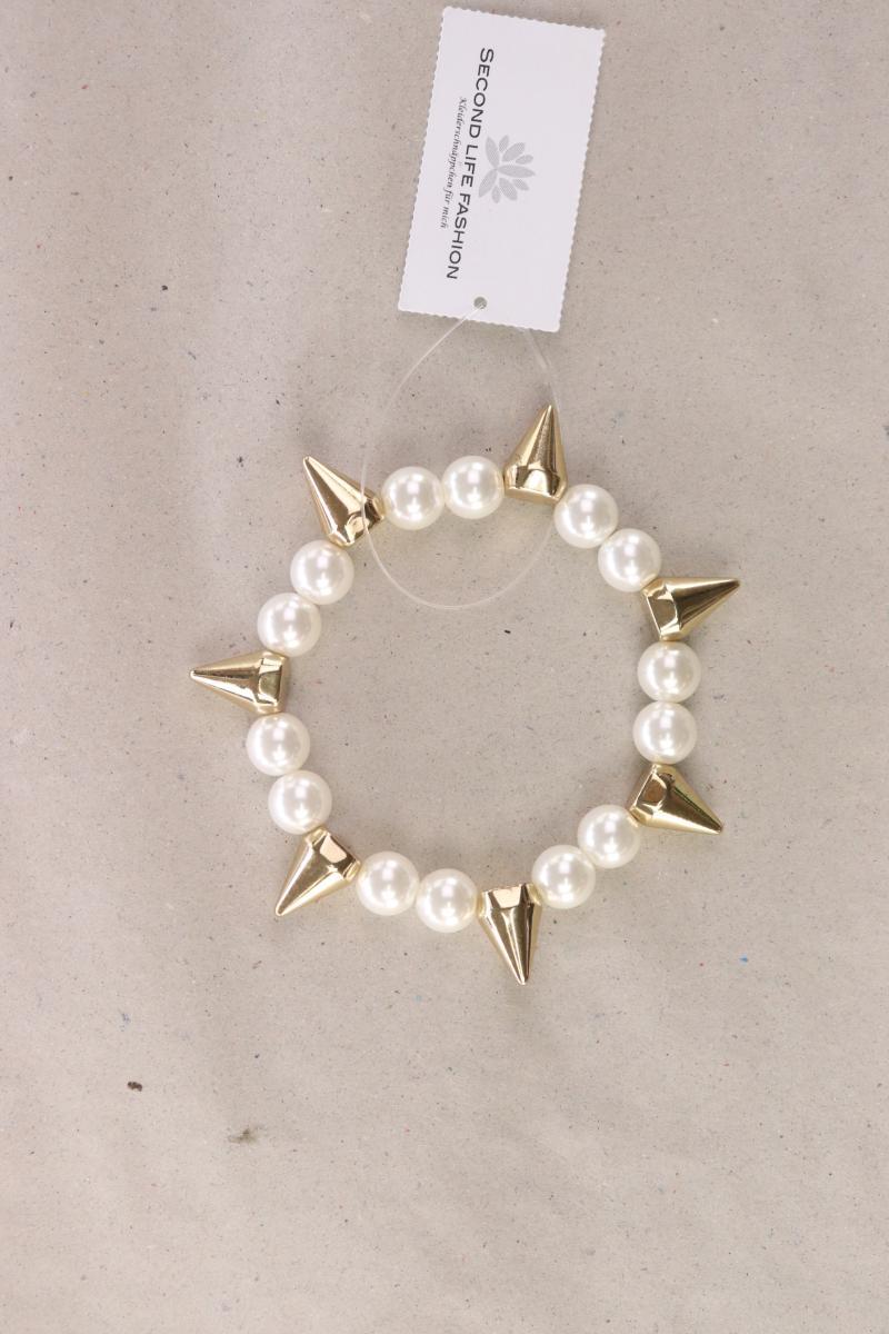 Perlenarmband gold