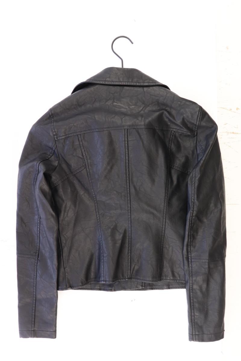 River Island Kunstlederjacke Gr. 34 schwarz aus Polyurethan