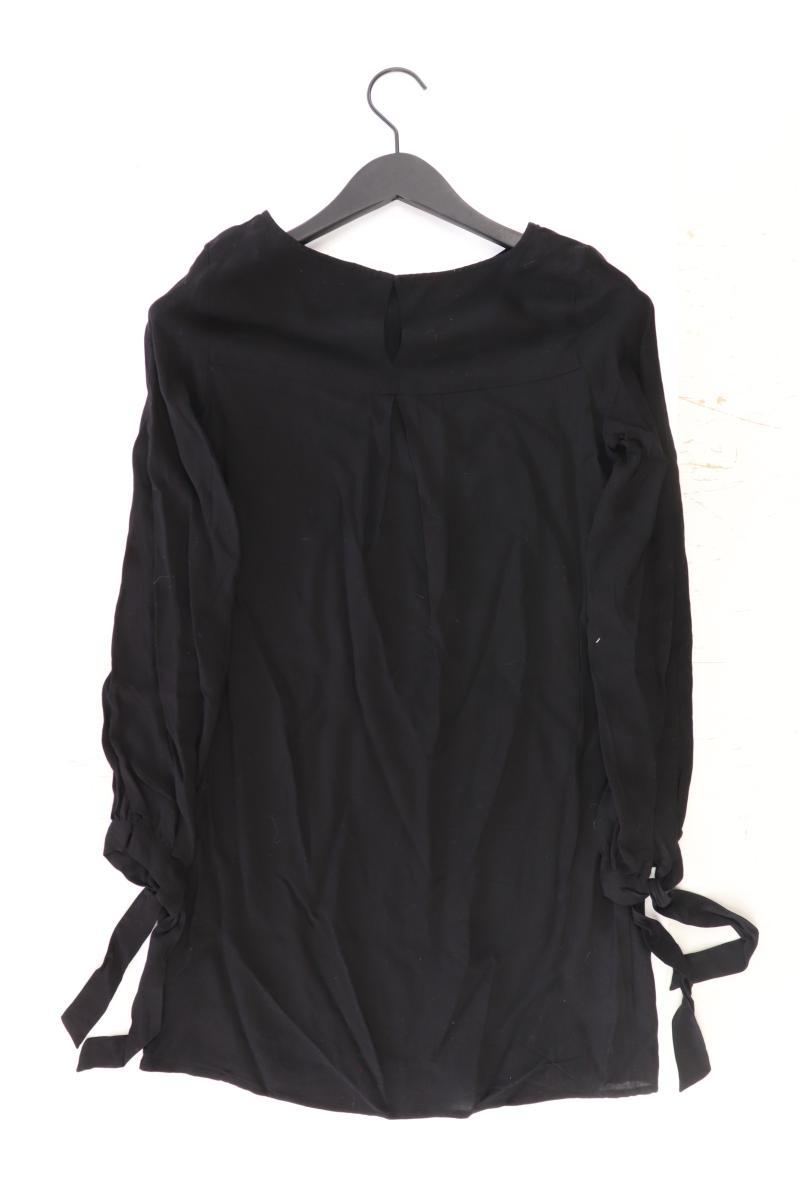 H&M Langarmkleid Gr. 32 schwarz aus Viskose