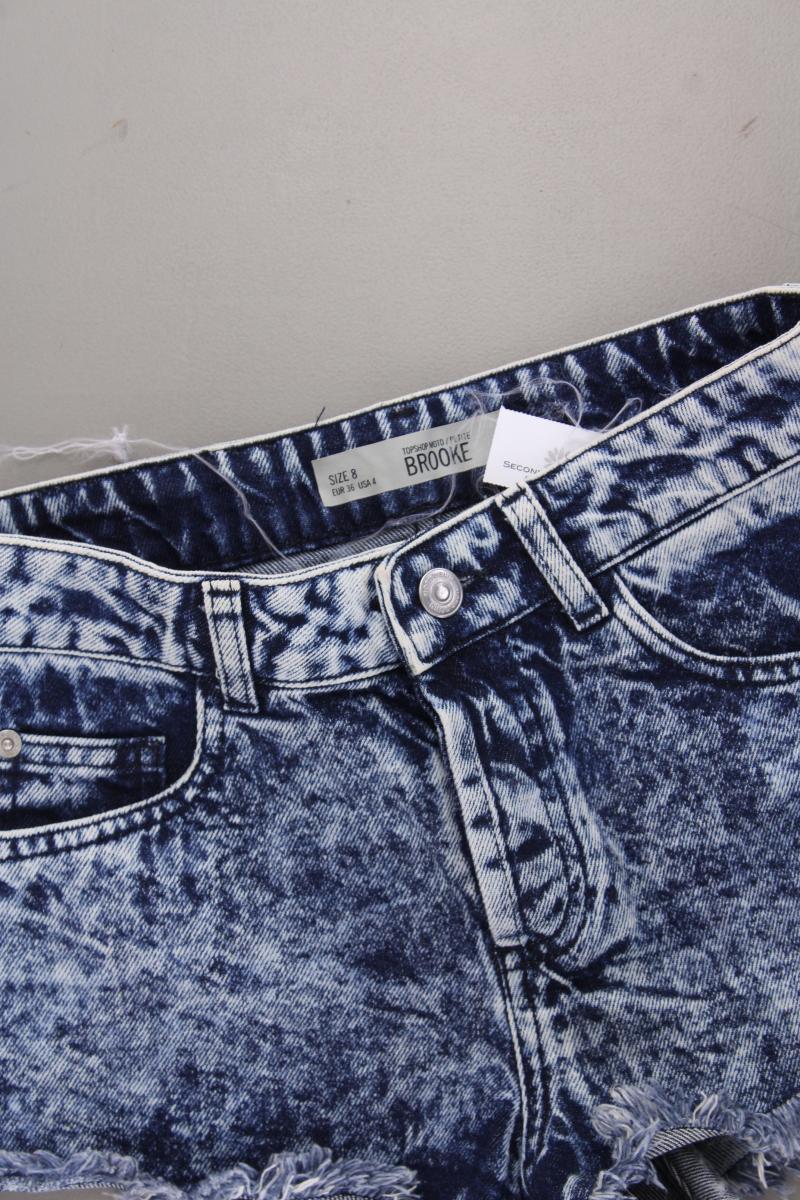 Topshop Jeansshorts Gr. 36 blau aus Baumwolle