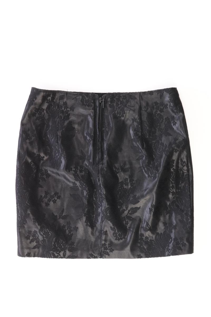 Amisu Rock Gr. 36 mit Blumenmuster schwarz aus Polyester