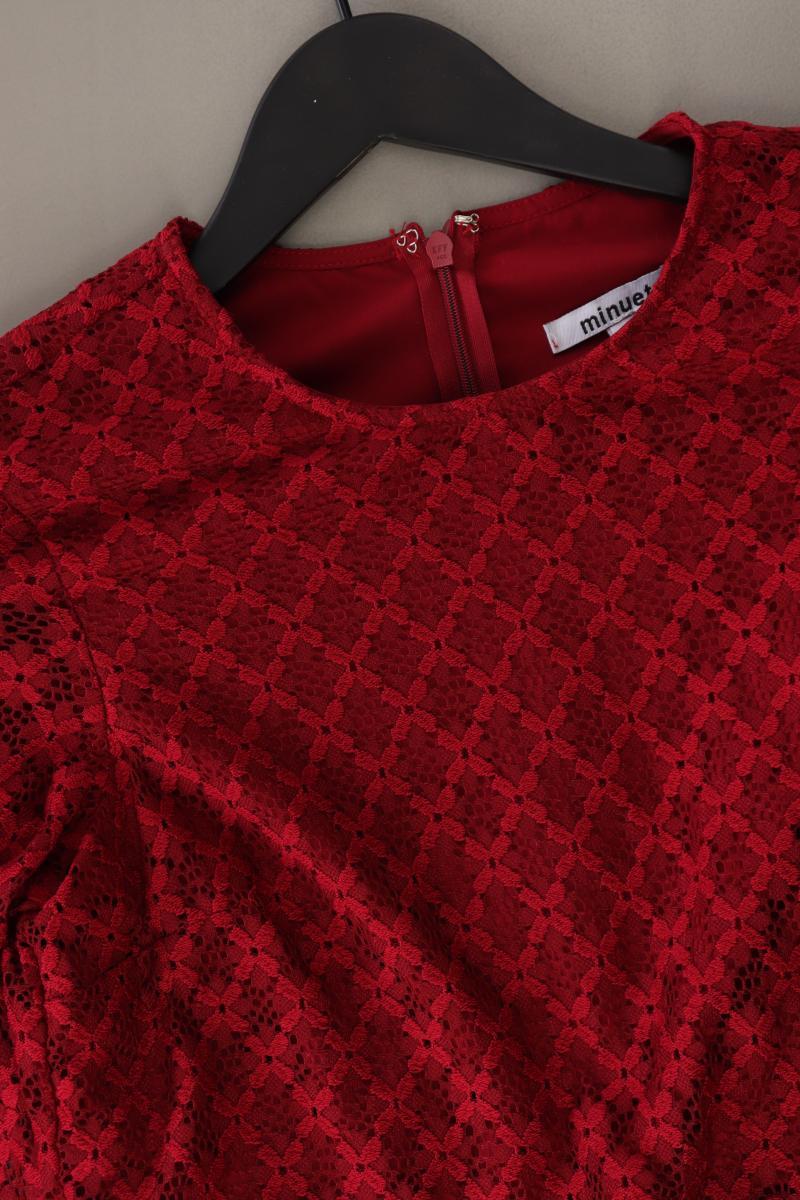 Minuet Spitzenkleid Gr. M Langarm rot aus Polyester