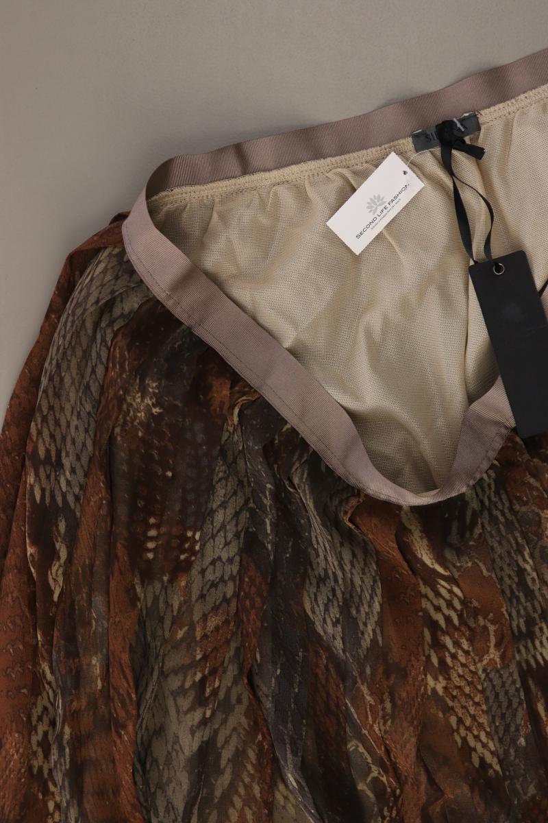 Sienna Impressionen Faltenrock Gr. 40 neu mit Etikett braun aus Polyester