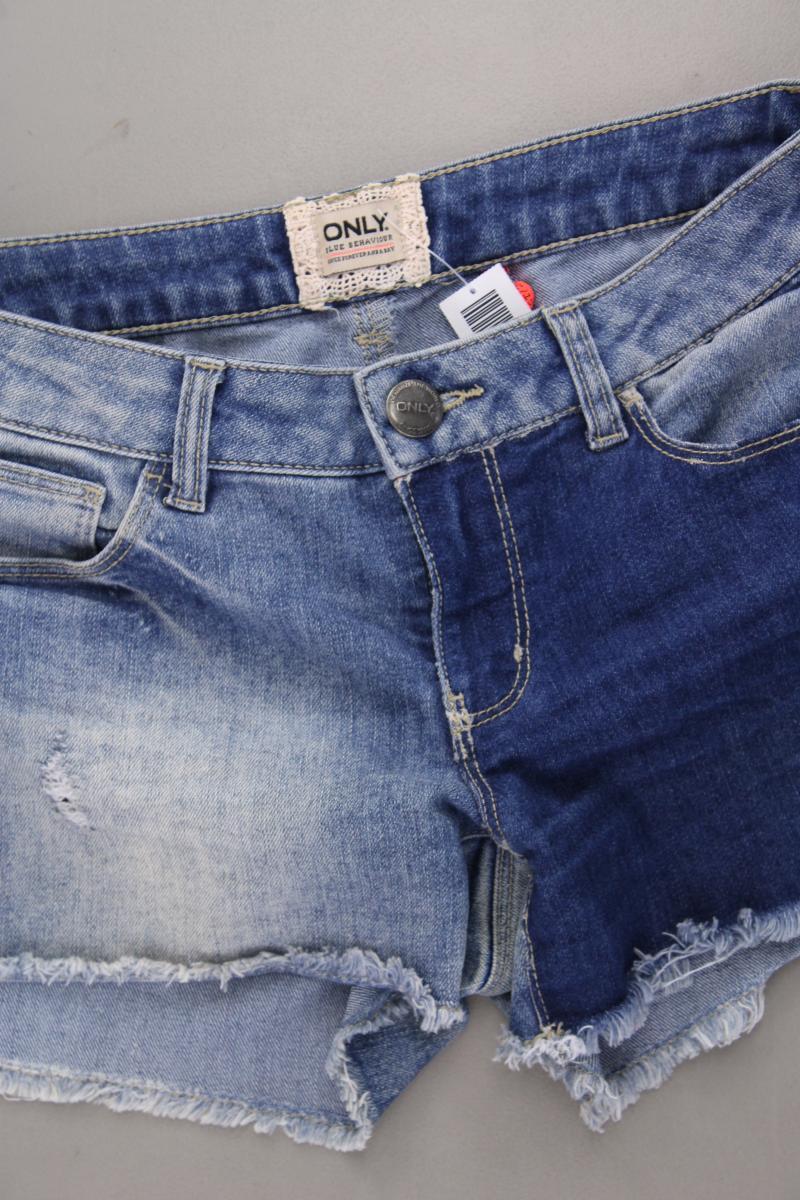 Only Jeansshorts Gr. W28 blau aus Baumwolle