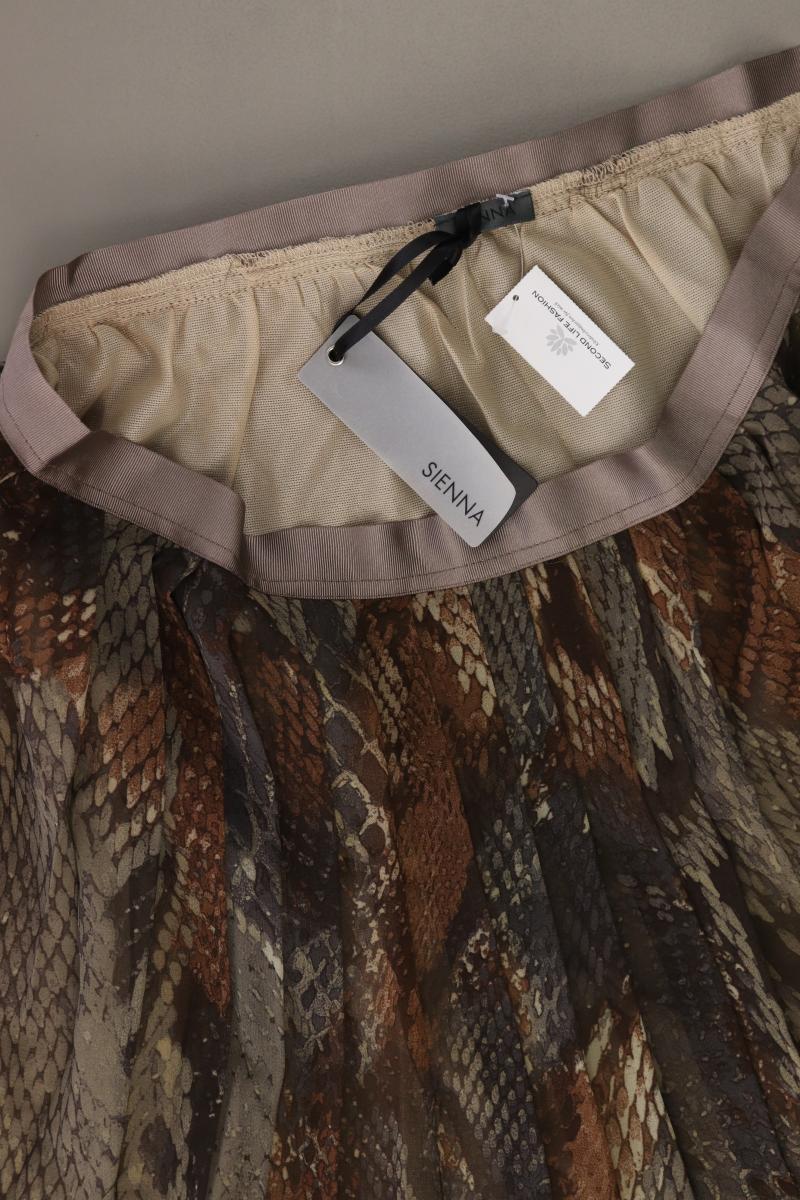 Sienna Impressionen Faltenrock Gr. 38 neu mit Etikett braun aus Polyester