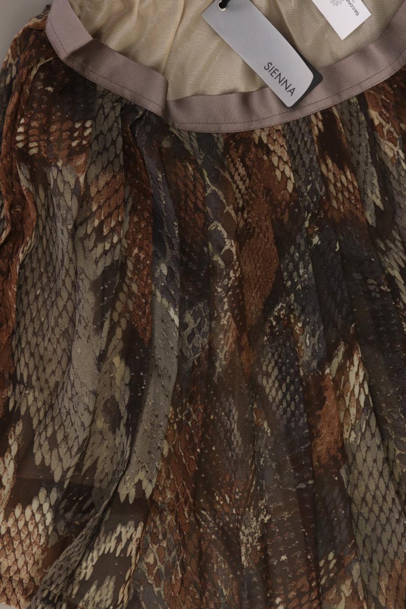 Sienna Impressionen Faltenrock Gr. 38 neu mit Etikett braun aus Polyester