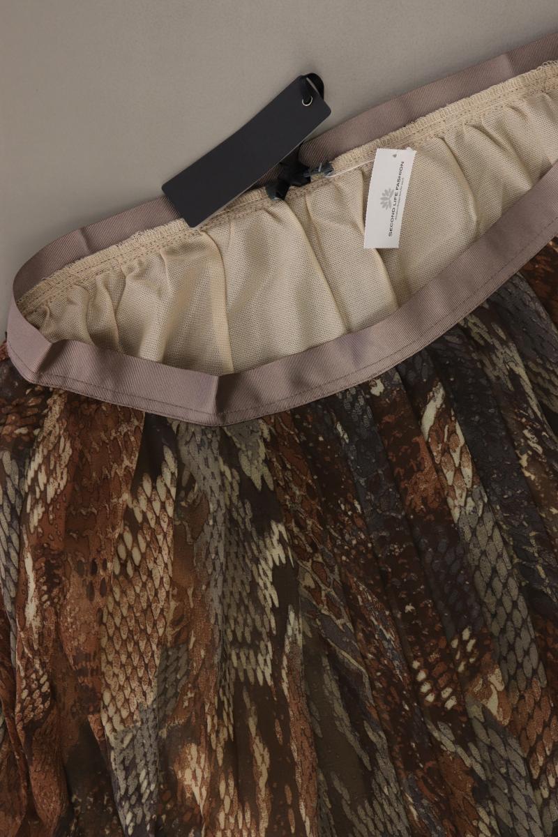 Sienna Impressionen Faltenrock Gr. 38 neu mit Etikett braun aus Polyester