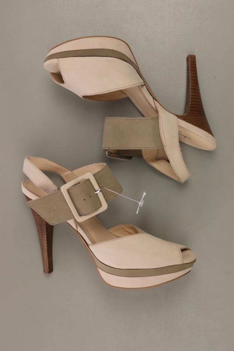 ALISA High Heels Gr. 37 creme aus Leder