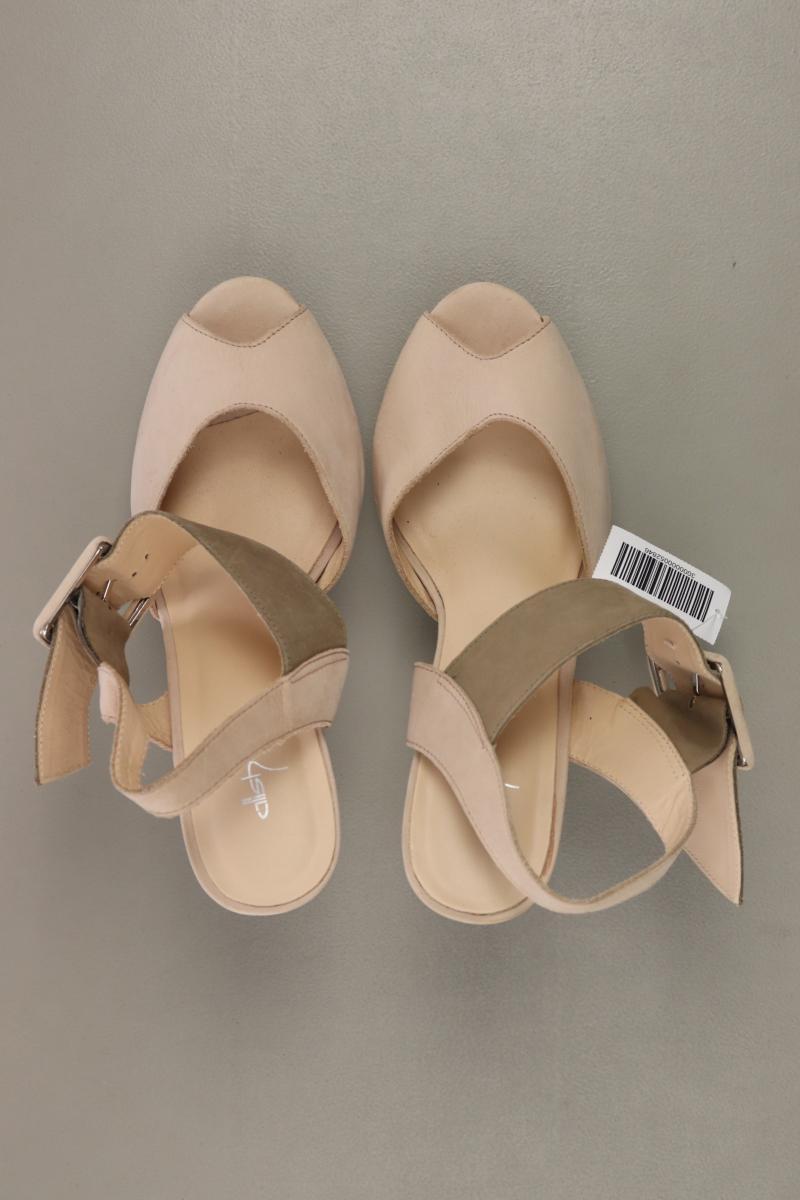 ALISA High Heels Gr. 37 creme aus Leder
