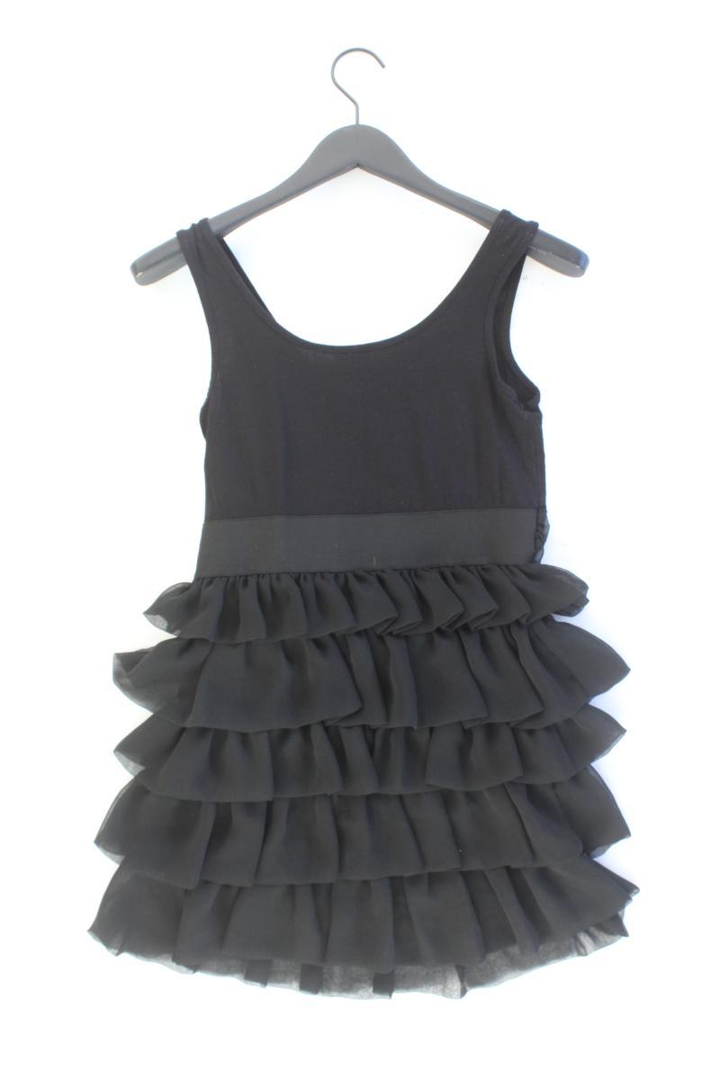 H&M Chiffonkleid Gr. S Träger schwarz aus Viskose