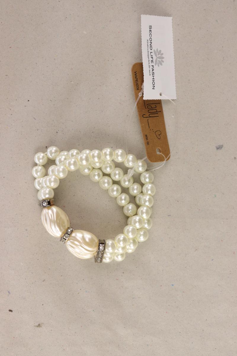MeLady Perlenarmband neu mit Etikett creme