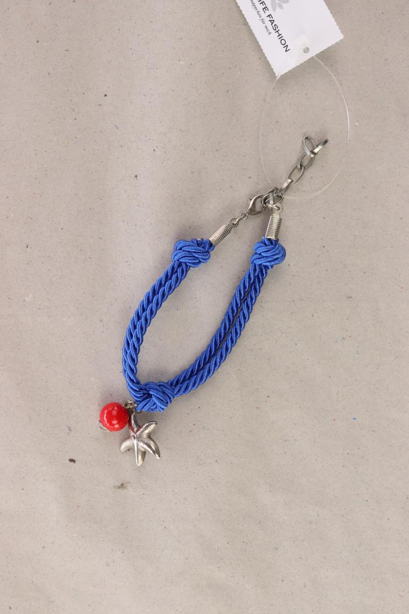 Armband mit Seesternanhänger blau