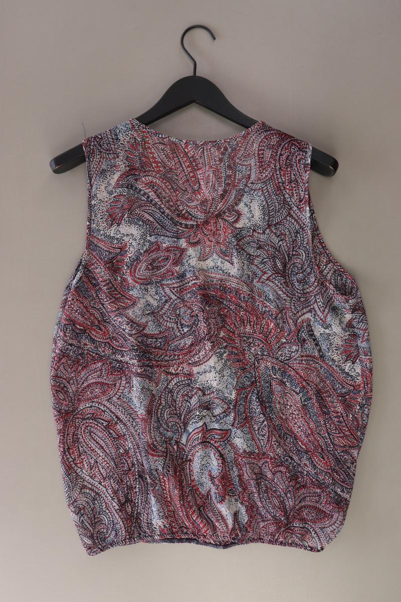 17&Co. Bluse Gr. 42 mit Paisleymuster Ärmellos mehrfarbig aus Polyester