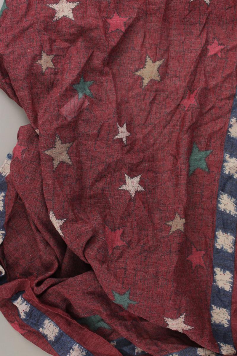 Tuch mit Sternenmuster rot aus Polyester