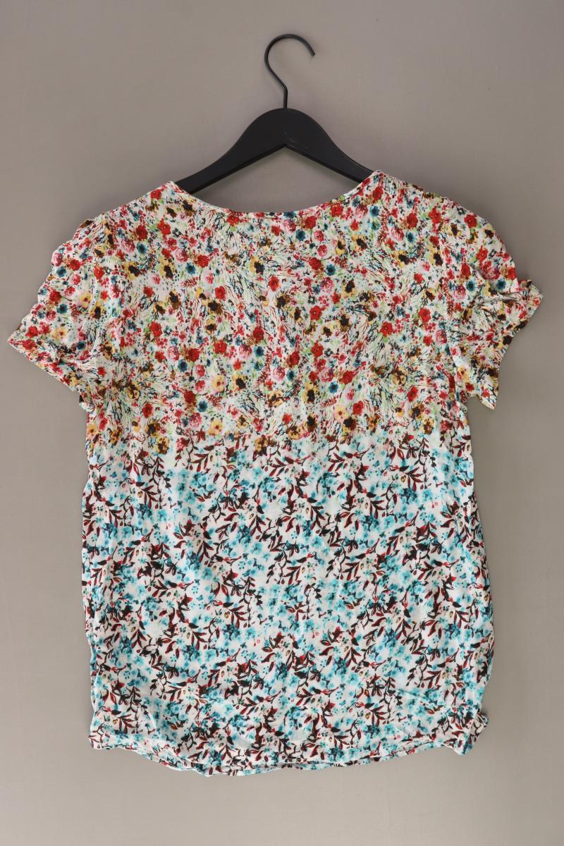 Esprit Kurzarmbluse Gr. 38 mit Blumenmuster mehrfarbig