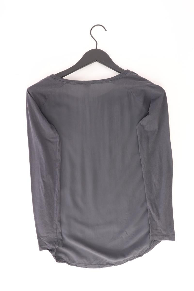 QS by s.Oliver Longsleeve-Shirt Gr. XS Langarm grau aus Viskose