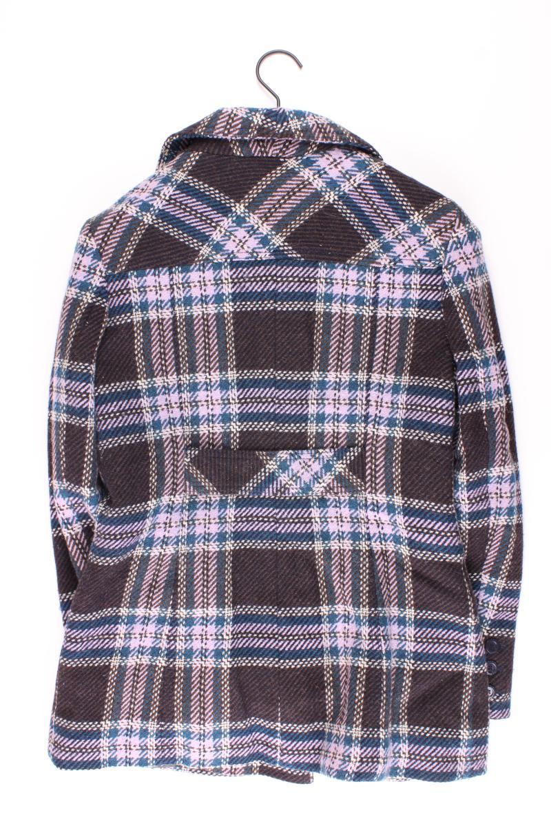 Esprit Wollmantel Gr. 36 kariert mehrfarbig