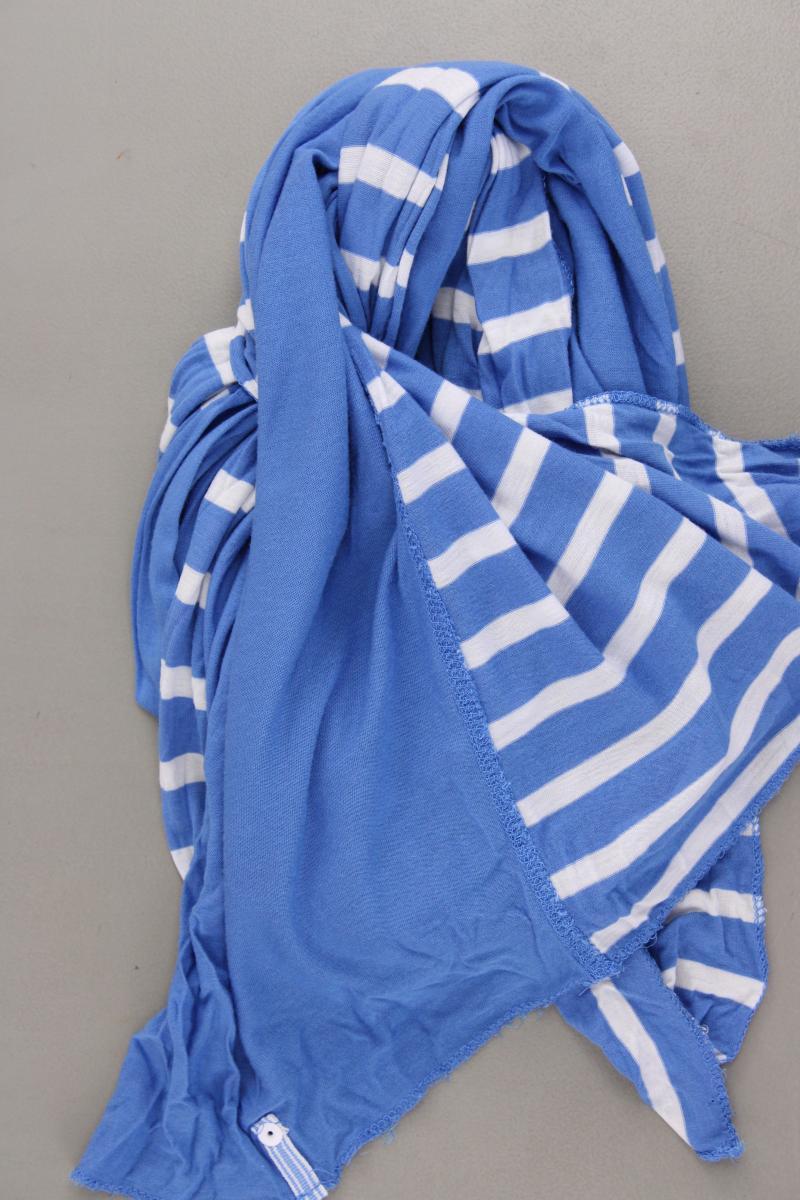 Schal gestreift blau