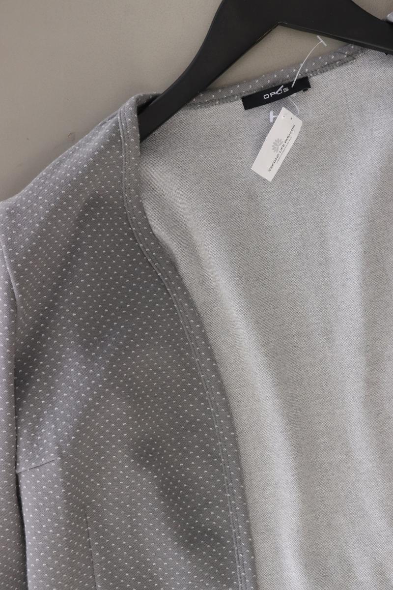 Opus Cardigan Modell Jay Dot Gr. 40 gepunktet 3/4 Ärmel grau aus Baumwolle