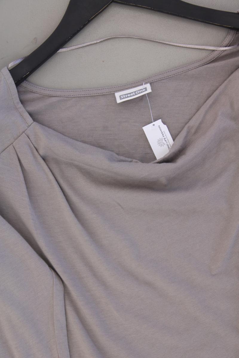 Street One Longshirt Gr. 34 Langarm grau aus Baumwolle