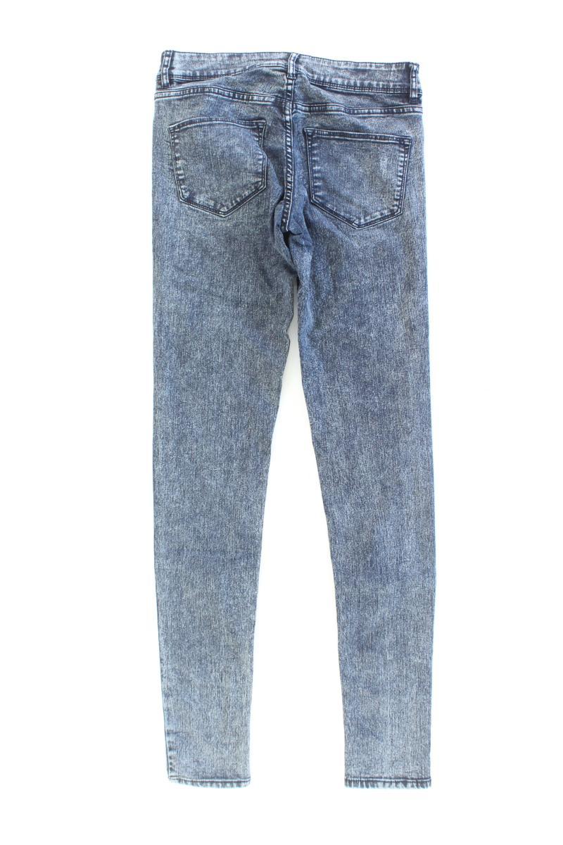 H&M Divided Jeans Gr. 34 blau aus Baumwolle