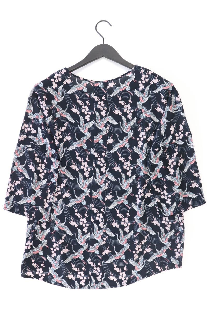 Vero Moda Oversize-Bluse Gr. L neuwertig 3/4 Ärmel blau aus Polyester