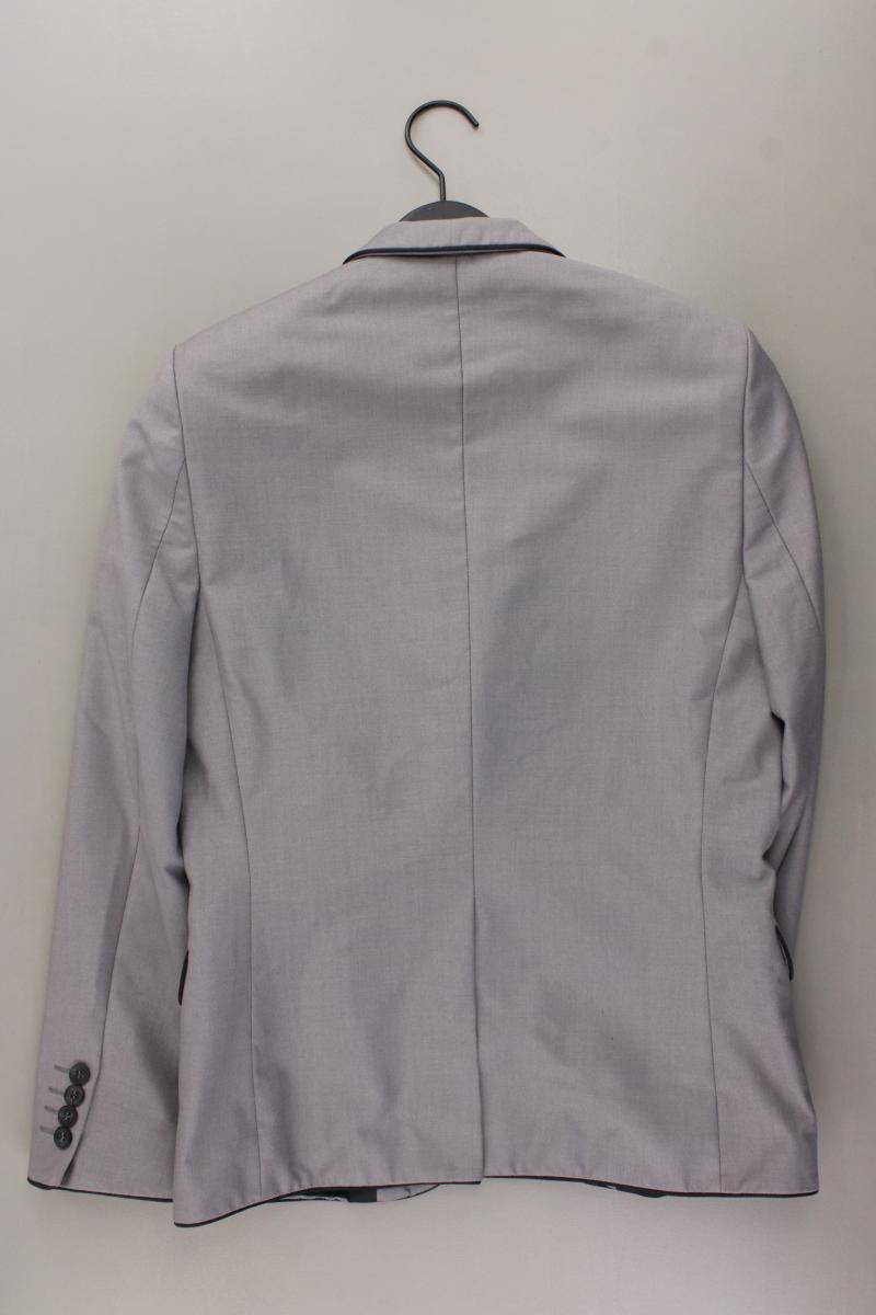 H&M Sakko für Herren Gr. 46 grau aus Polyester