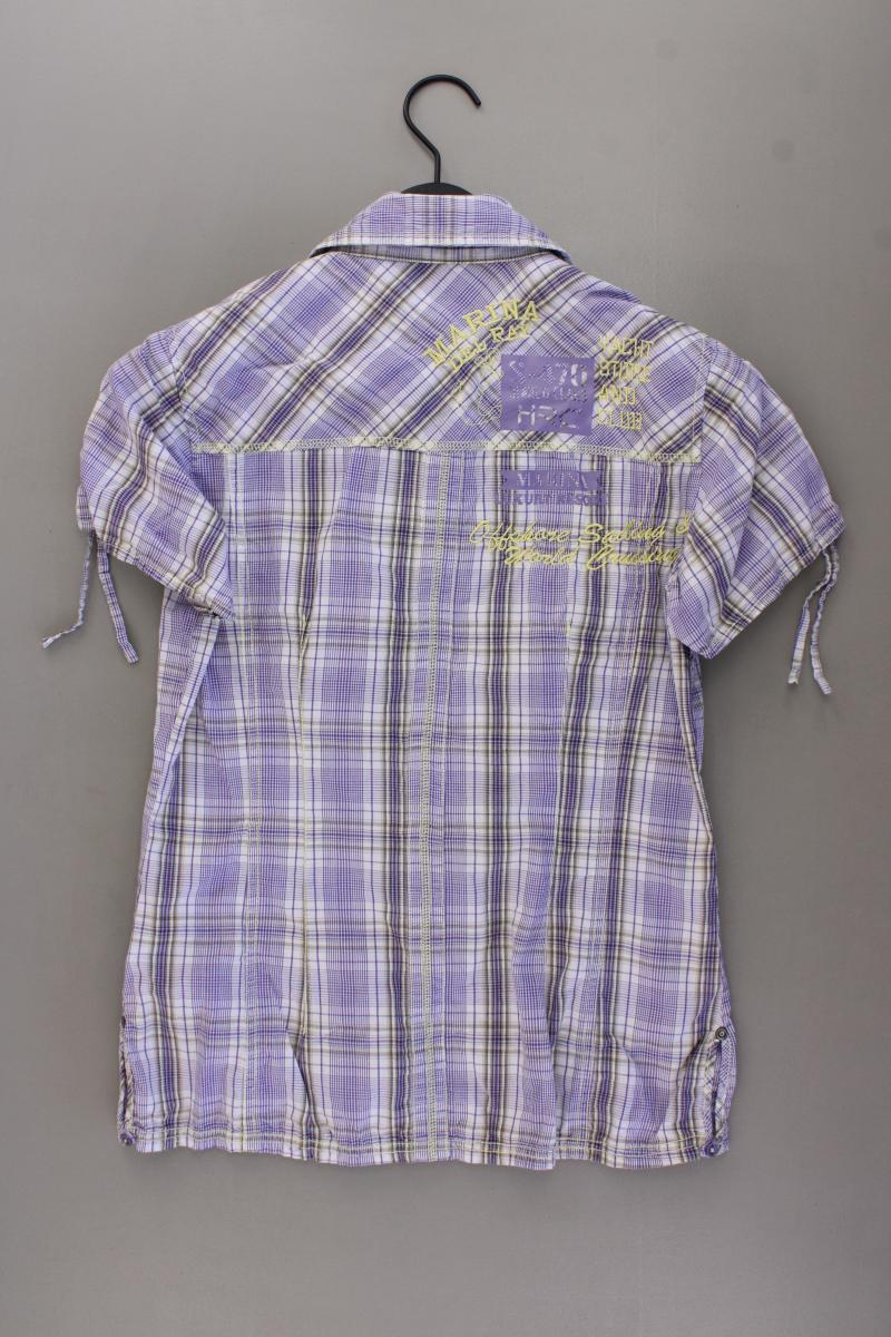 HRC Karobluse Gr. 36 kariert Kurzarm lila aus Baumwolle