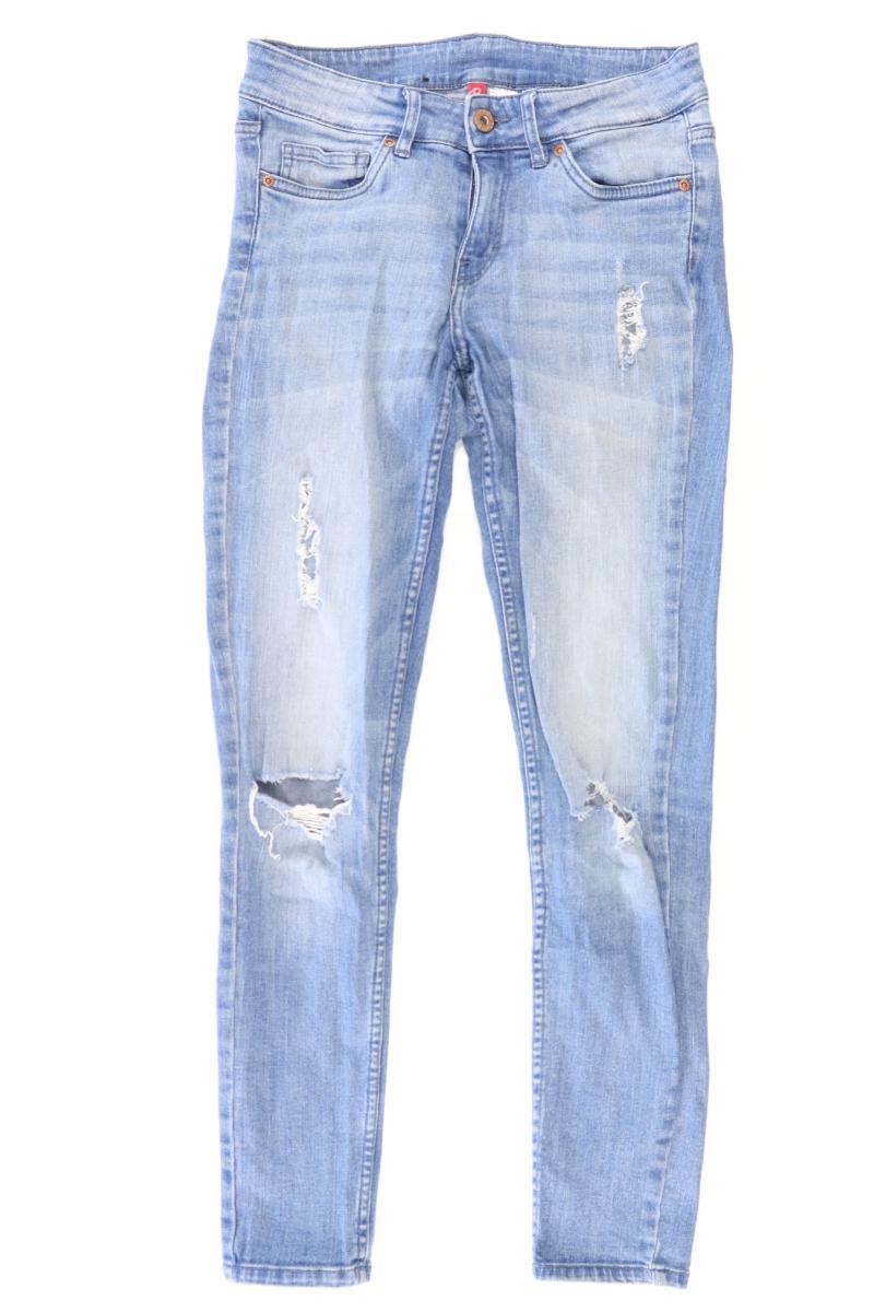 H&M Skinny Jeans Gr. 36 blau aus Baumwolle