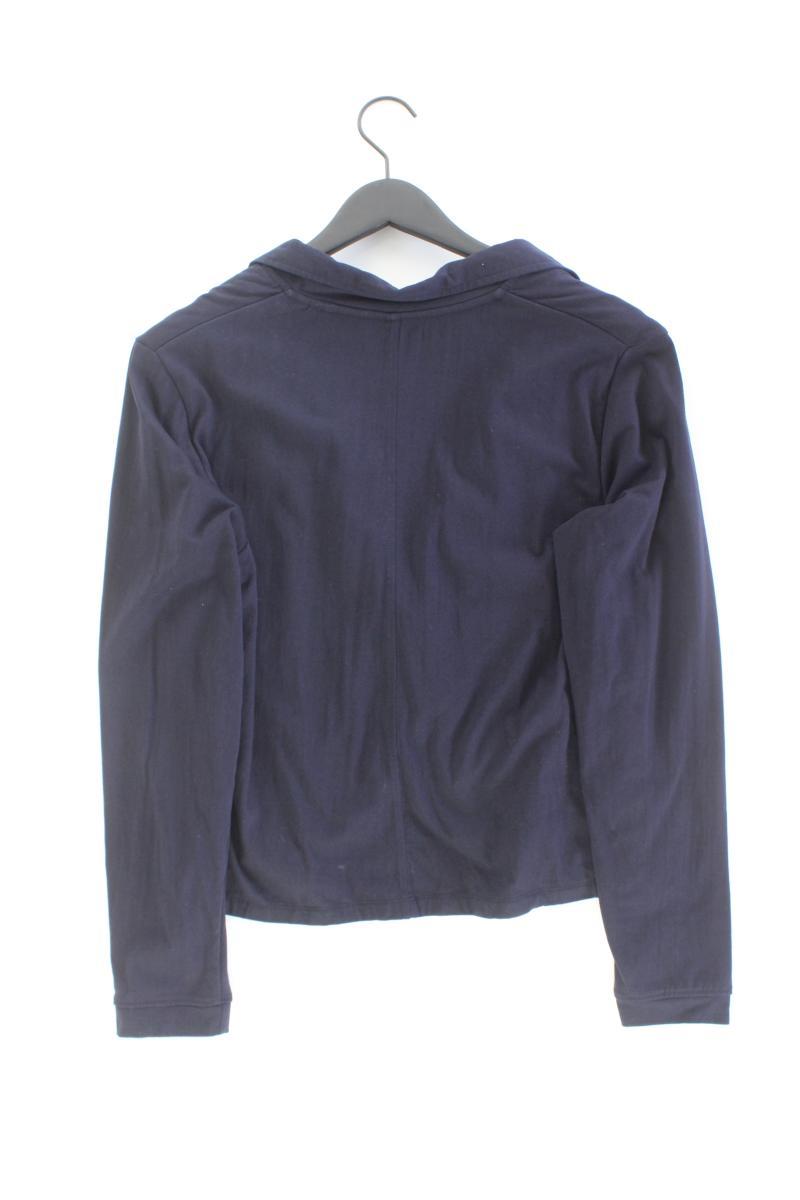 Zero Cardigan Gr. 44 Langarm blau aus Baumwolle