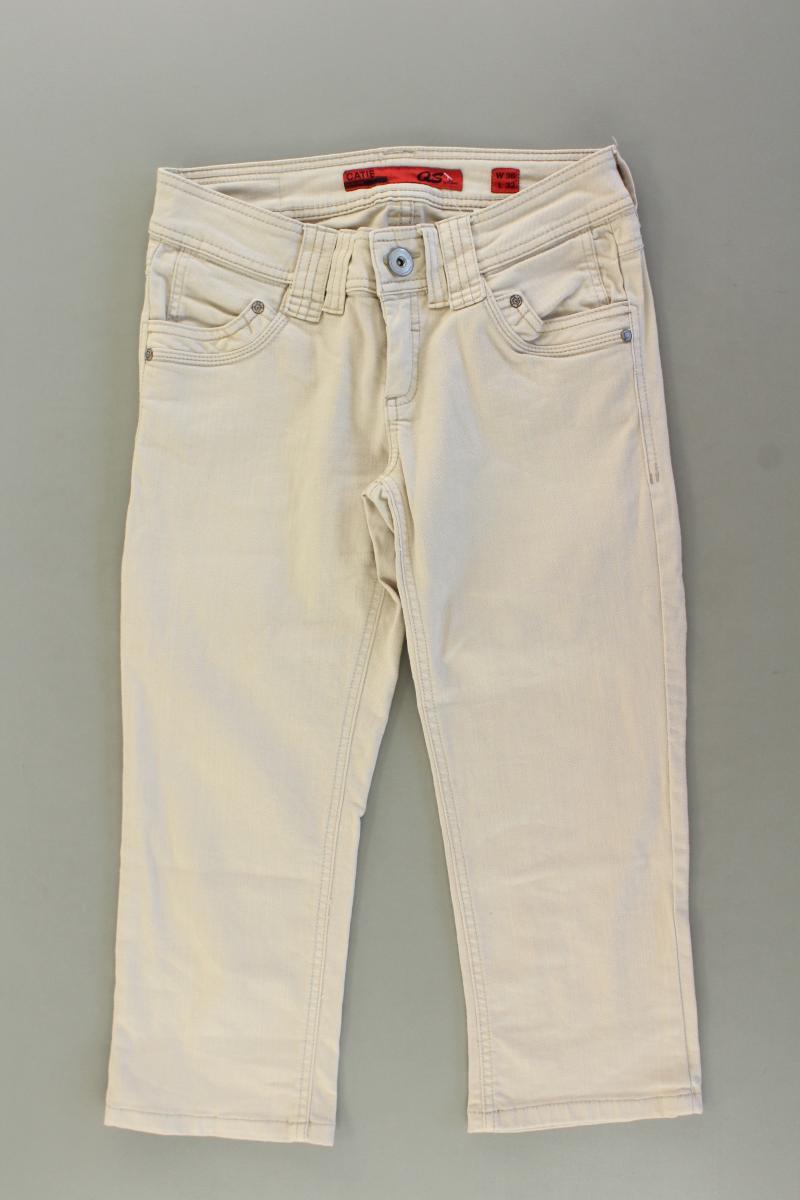 s.Oliver 7/8 Hose Gr. Kurzgröße 36 creme aus Baumwolle