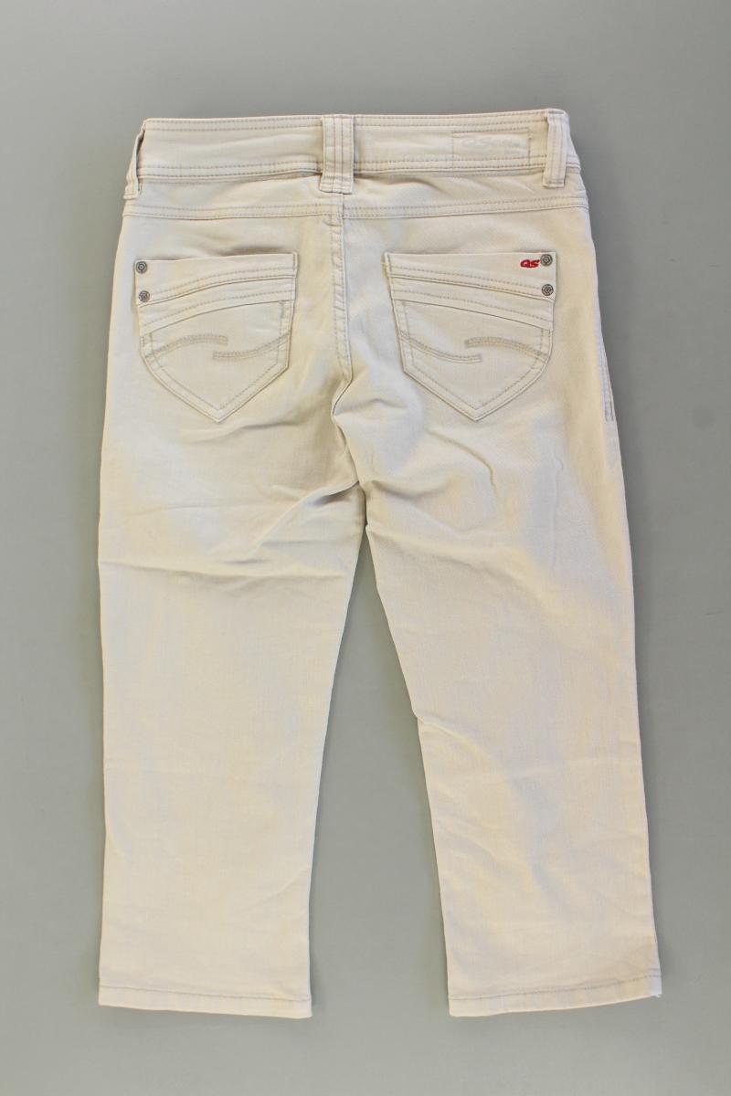 s.Oliver 7/8 Hose Gr. Kurzgröße 36 creme aus Baumwolle