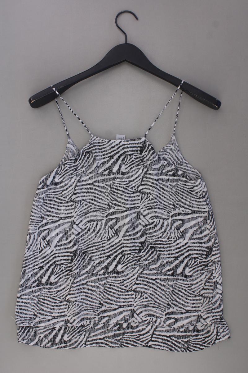 H&M Chiffon Top Gr. 34 Träger grau