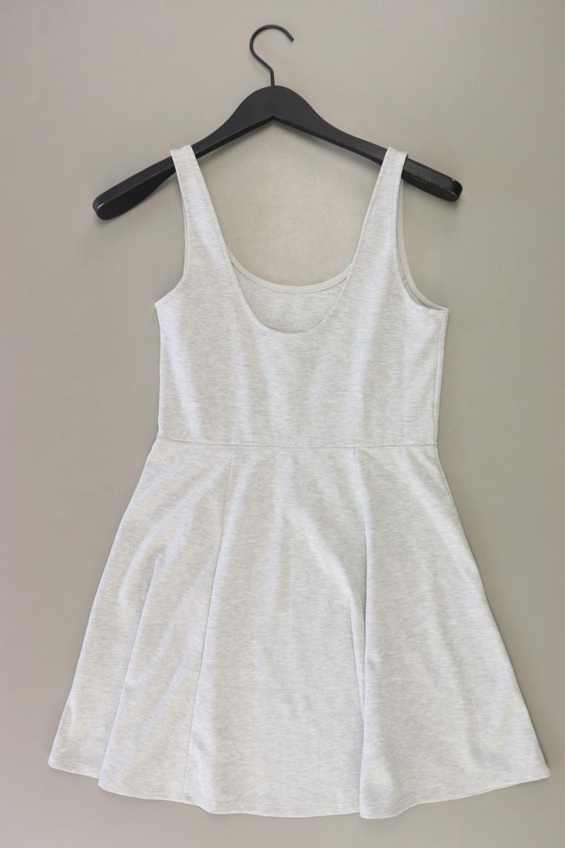 H&M Jerseykleid Gr. 40 Träger grau aus Polyester