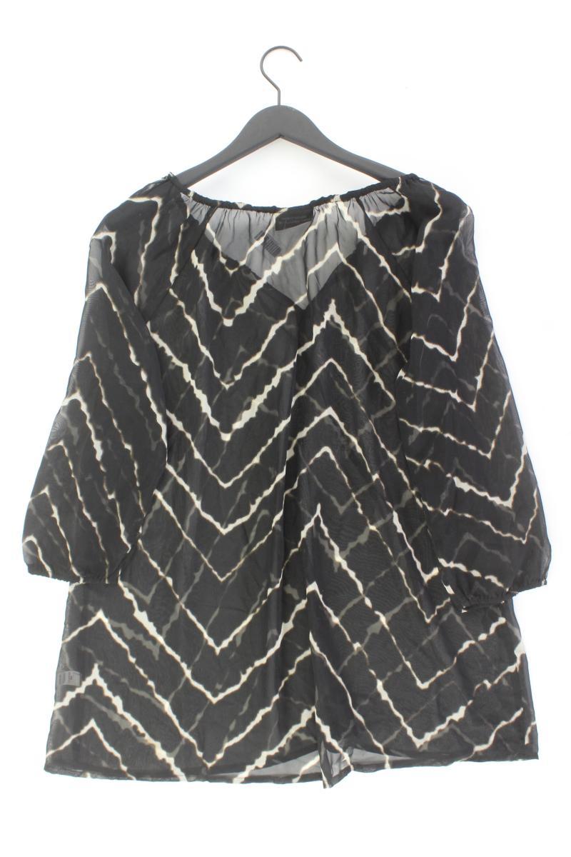 Bluse Gr. 40/44 3/4 Ärmel schwarz aus Polyester