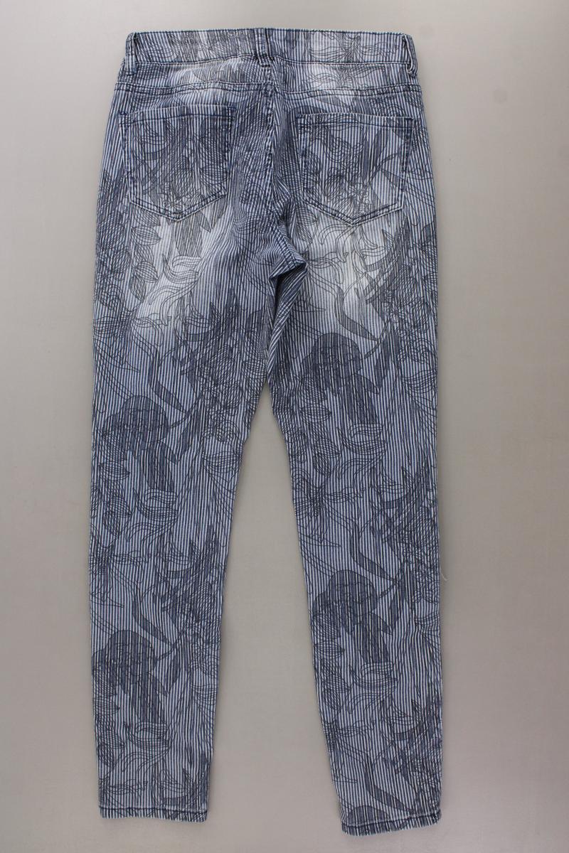 Monday Straight Jeans Gr. 38 gestreift blau aus Baumwolle