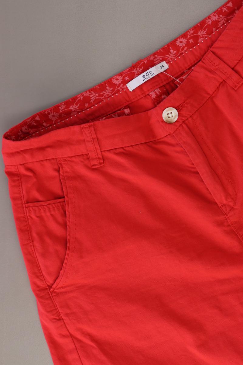 edc by Esprit Chino Shorts Gr. 34 rot aus Baumwolle