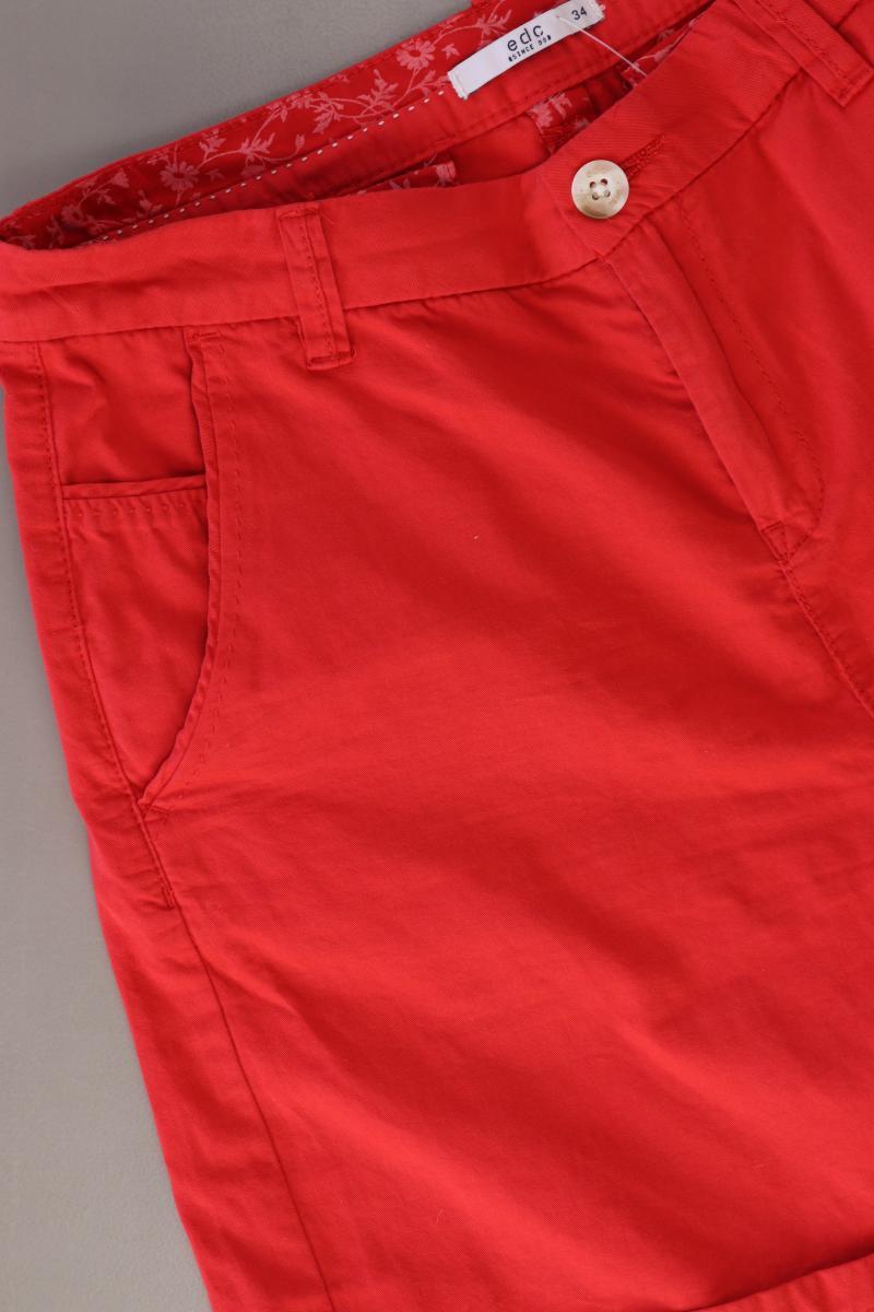 edc by Esprit Chino Shorts Gr. 34 rot aus Baumwolle
