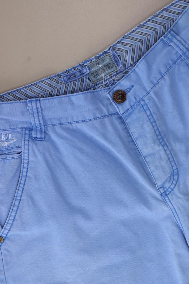 sublevel shorts für Herren Gr. W31 blau aus Baumwolle