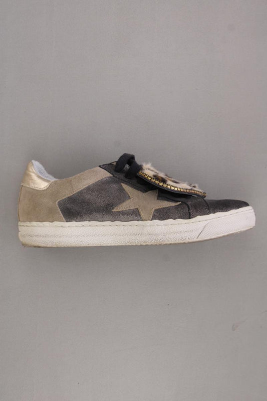Méliné Sneaker Gr. 38 grau aus Leder