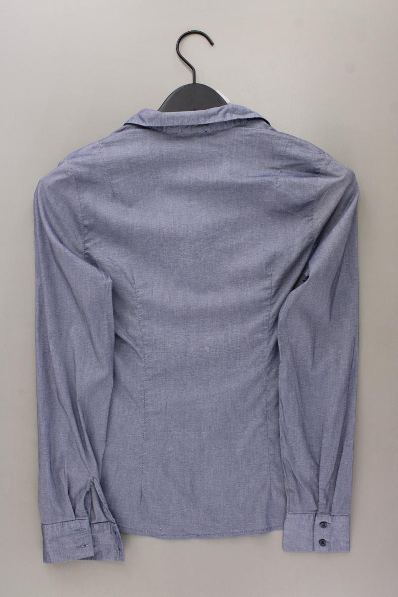 Orsay Langarmbluse Gr. 36 blau aus Baumwolle