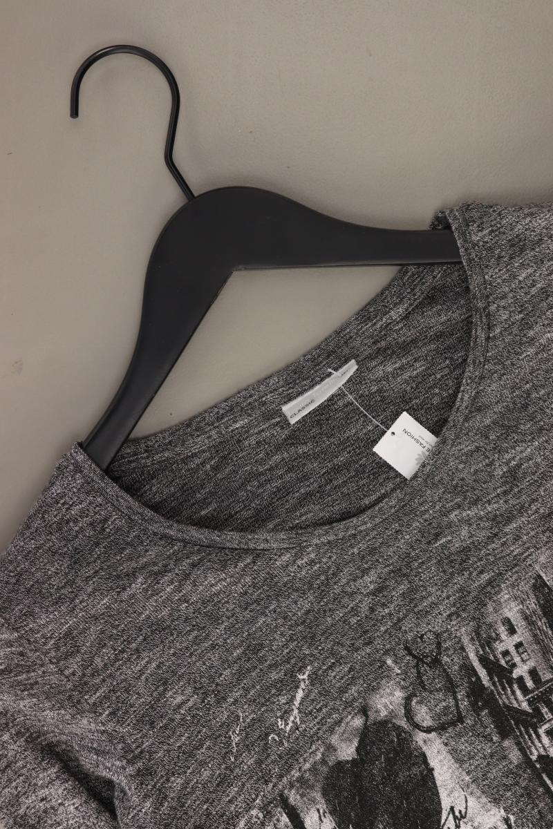 Laura Torelli Shirt Gr. 36/38 3/4 Ärmel grau