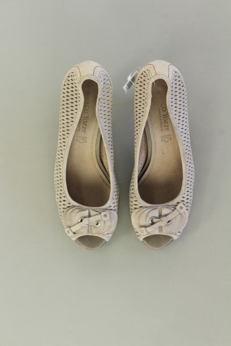 Marco Tozzi Pumps Gr. 38 grau aus Leder