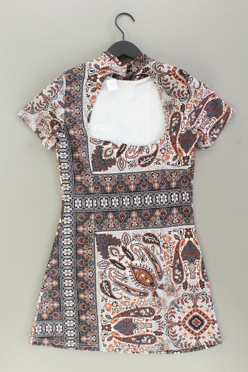 Kurzarmkleid Gr. S mit Paisleymuster mehrfarbig
