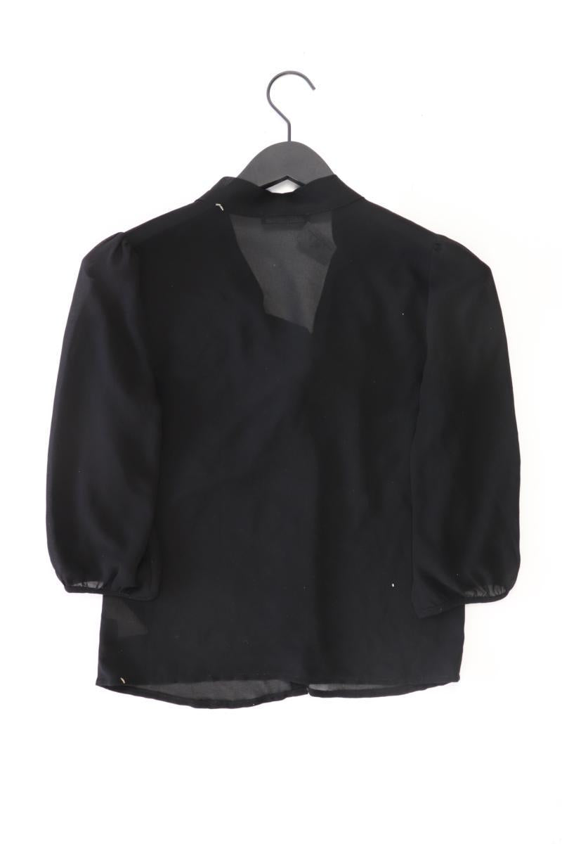 Chiffonbluse Gr. XS 3/4 Ärmel schwarz aus Polyester