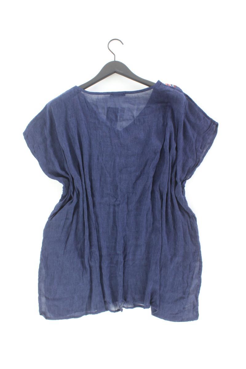 Kurzarmbluse Gr. OneSize neu mit Etikett blau aus Baumwolle