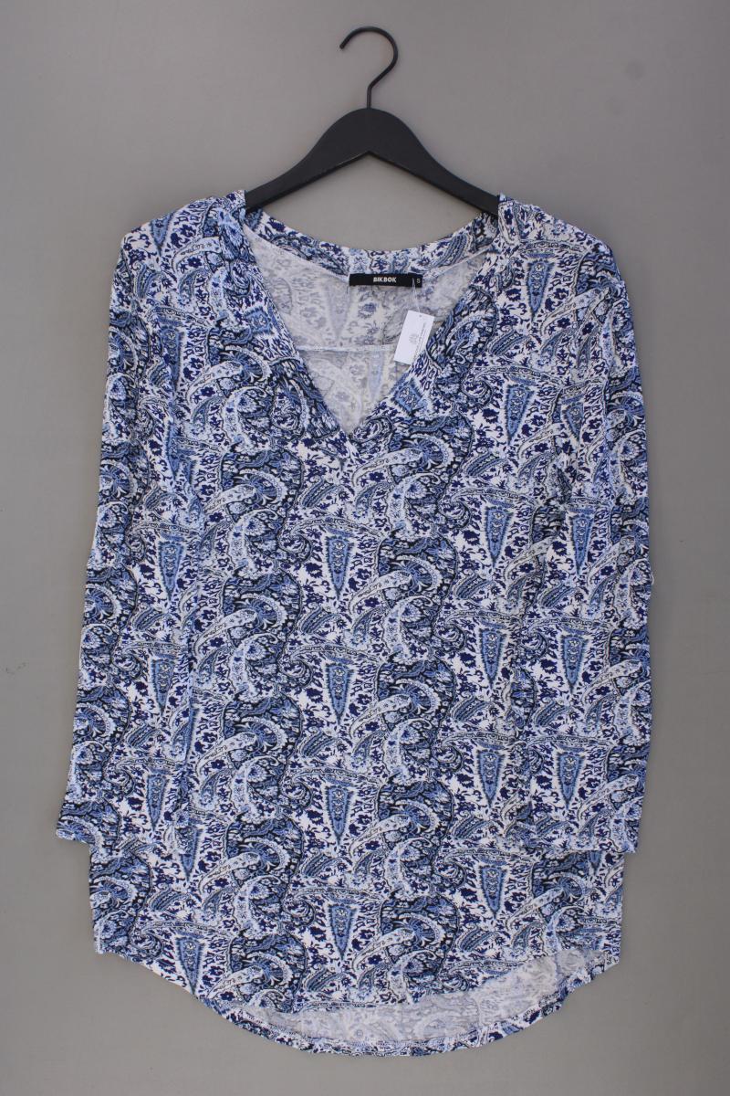 BIK BOK Shirt mit V-Ausschnitt Gr. S 3/4 Ärmel blau