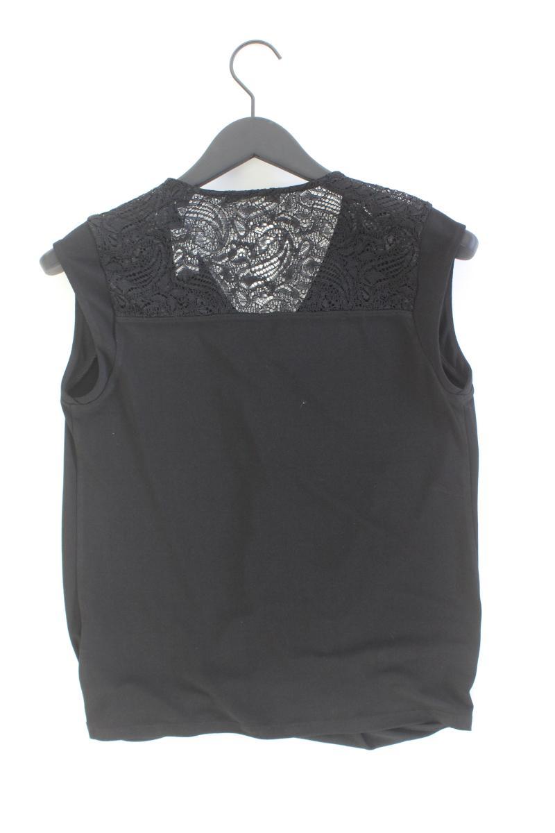 Esprit Kurzarmbluse Gr. S schwarz aus Polyester