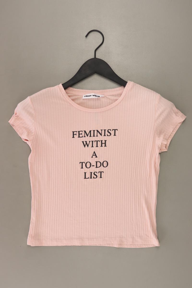 Tally Weijl Cropped Shirt Gr. S neuwertig Kurzarm rosa