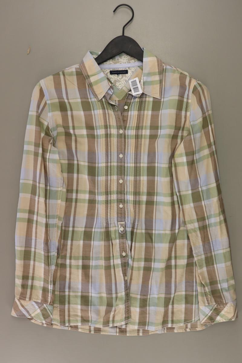 Tommy Hilfiger Karobluse Gr. 42 kariert Langarm mehrfarbig aus Baumwolle